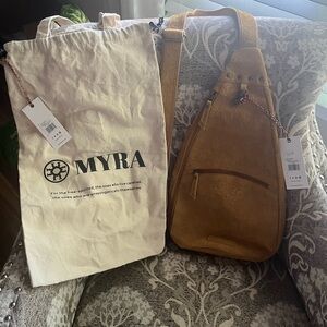 BNWT Myra Bag Brown Sling Backpack $90 (pd$130 with tax)